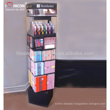 Express Your Creativity And Brand Value Retail Store Skin Care Perfume Glass Rotating Cosmetic Display Cabinet And Showcase